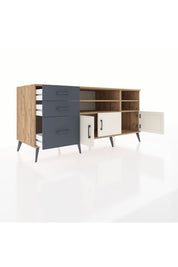 Kronos Konsol 4 Raflı 3 Çekmeceli 3 Kapaklı 176x59x83 - S610M031V23C