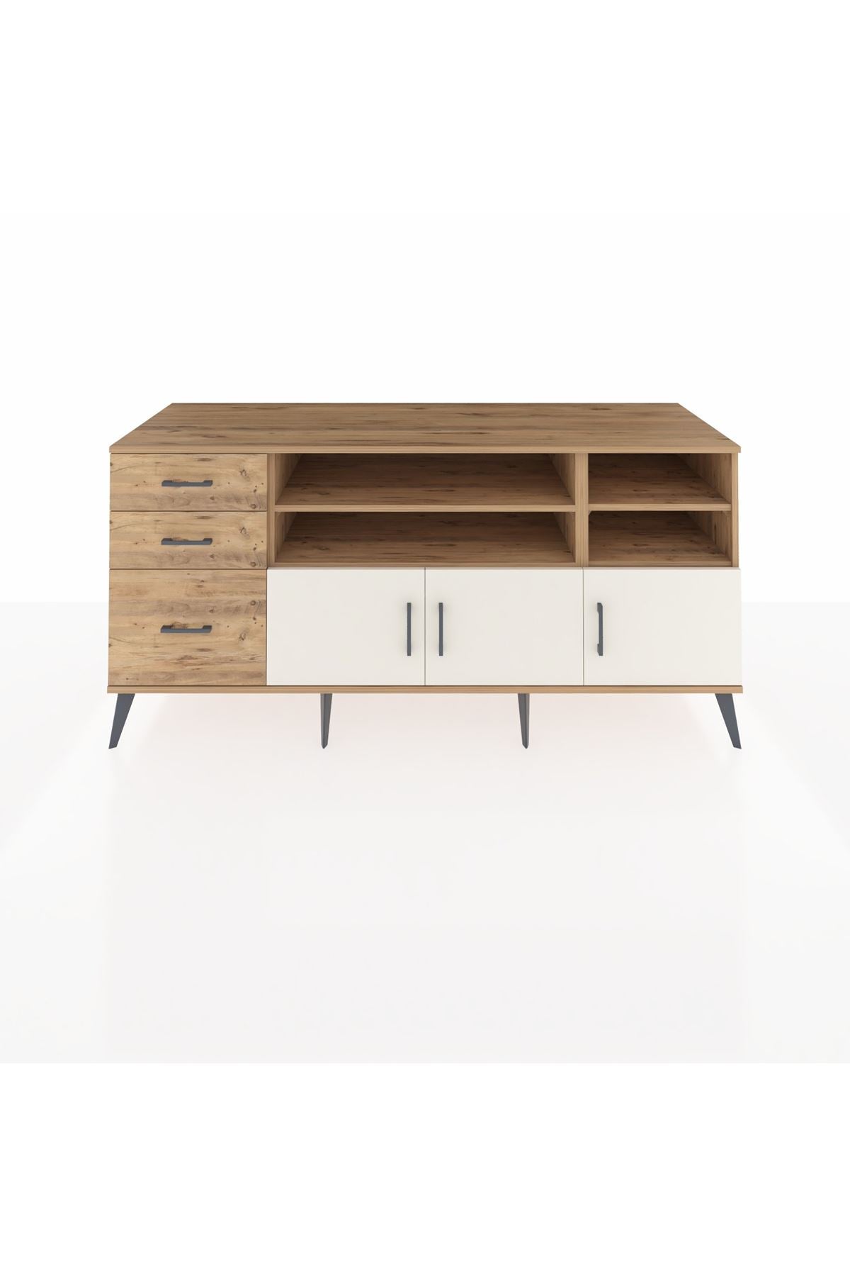 Kronos Konsol 4 Raflı 3 Çekmeceli 3 Kapaklı 176x59x83 - S610M031V24C