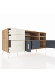 Kronos Konsol 4 Raflı 3 Çekmeceli 3 Kapaklı 176x59x83 - S610M031V25C