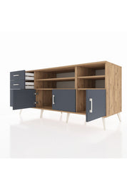 Kronos Konsol 4 Raflı 3 Çekmeceli 3 Kapaklı 176x59x83 - S610M031V26C