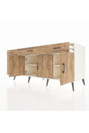 Kronos Konsol 2 Raflı 6 Çekmeceli 3 Kapaklı 176x59x83 - S610M032V03C