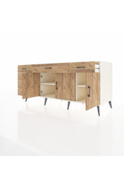 Kronos Konsol 2 Raflı 6 Çekmeceli 3 Kapaklı 176x59x83 - S610M032V03C