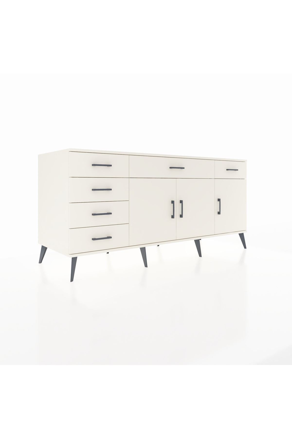 Kronos Konsol 2 Raflı 6 Çekmeceli 3 Kapaklı 176x59x83 - S610M032V04C
