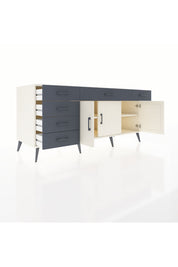 Kronos Konsol 2 Raflı 6 Çekmeceli 3 Kapaklı 176x59x83 - S610M032V05C