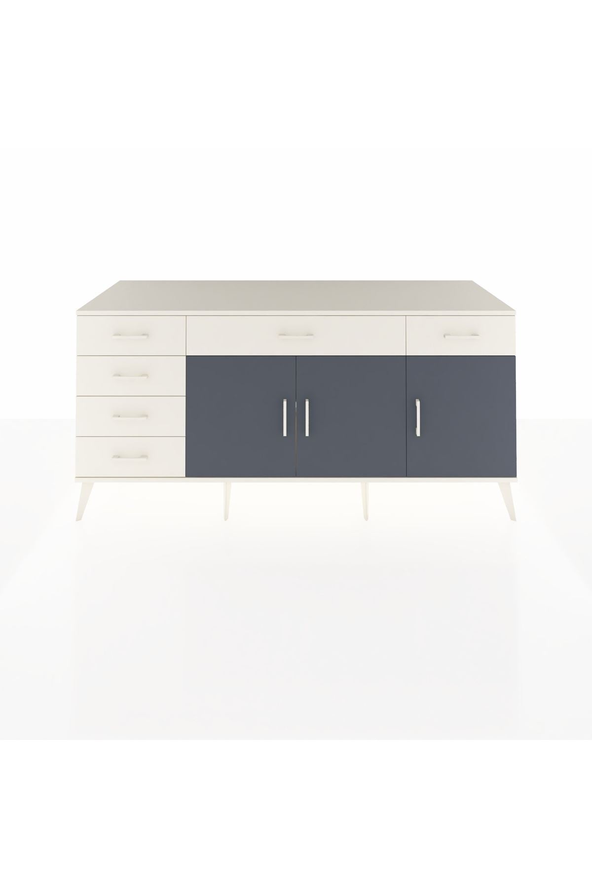 Kronos Konsol 2 Raflı 6 Çekmeceli 3 Kapaklı 176x59x83 - S610M032V07C