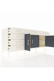 Kronos Konsol 2 Raflı 6 Çekmeceli 3 Kapaklı 176x59x83 - S610M032V07C