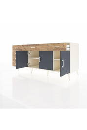 Kronos Konsol 2 Raflı 6 Çekmeceli 3 Kapaklı 176x59x83 - S610M032V09C