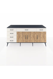 Kronos Konsol 2 Raflı 6 Çekmeceli 3 Kapaklı 176x59x83 - S610M032V10C
