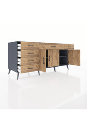 Kronos Konsol 2 Raflı 6 Çekmeceli 3 Kapaklı 176x59x83 - S610M032V12C
