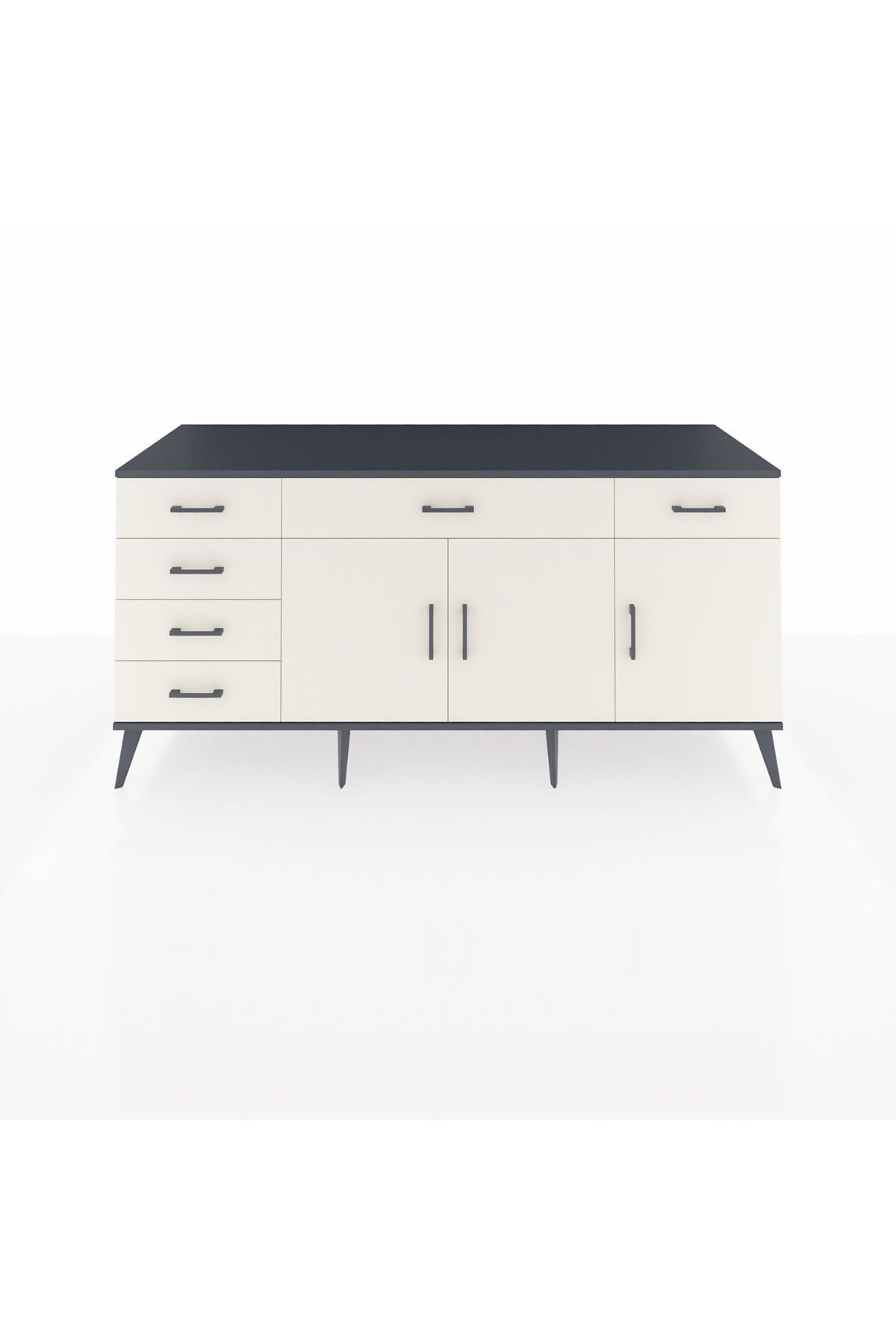 Kronos Konsol 2 Raflı 6 Çekmeceli 3 Kapaklı 176x59x83 - S610M032V13C