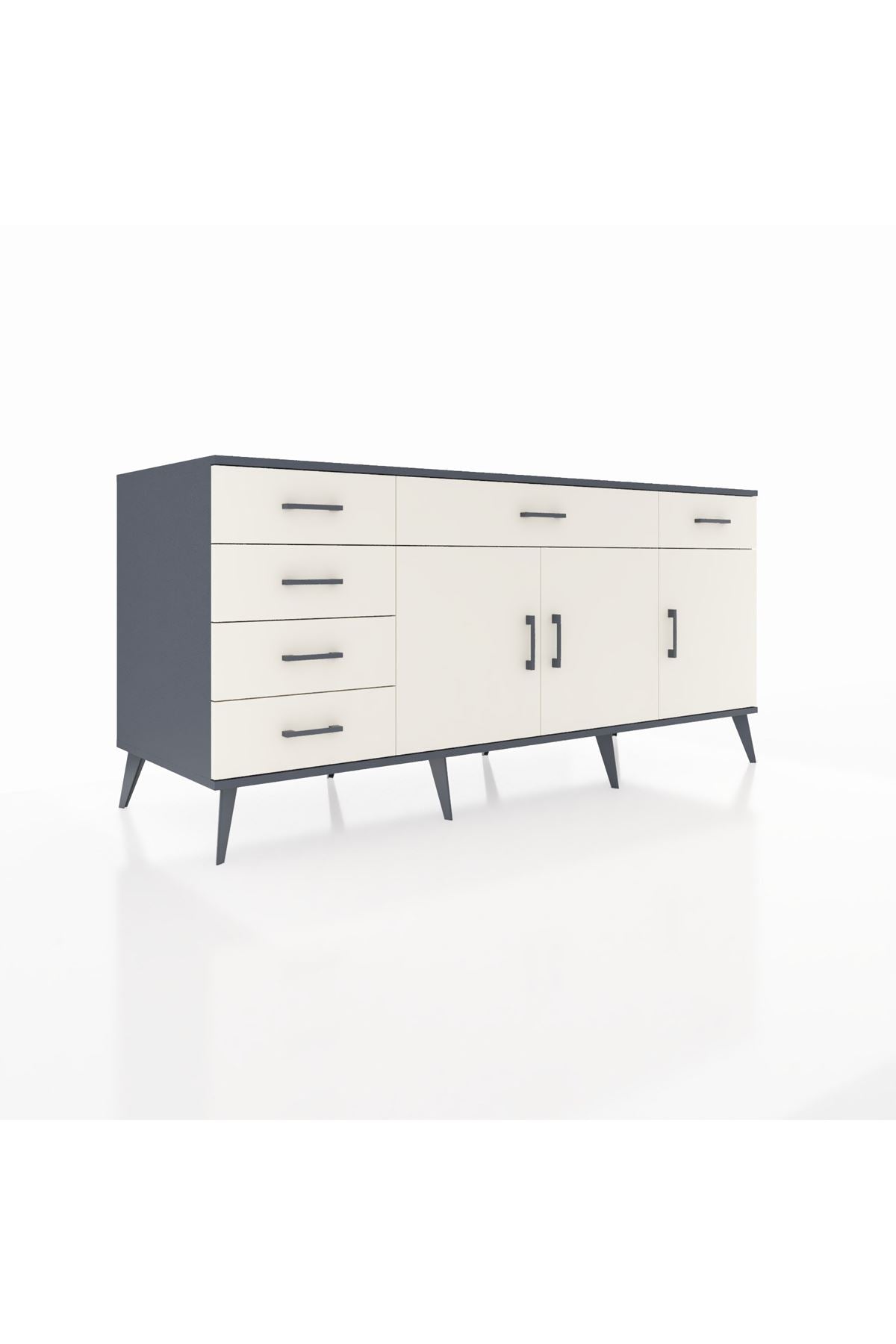 Kronos Konsol 2 Raflı 6 Çekmeceli 3 Kapaklı 176x59x83 - S610M032V13C