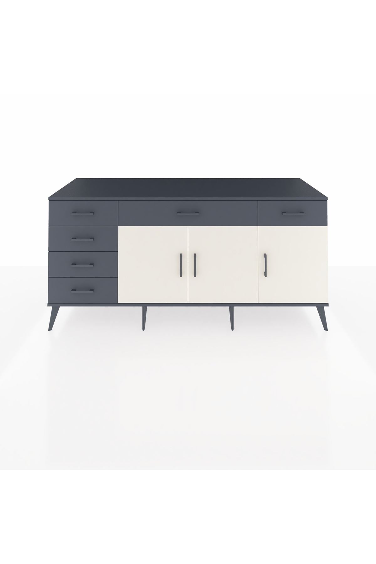 Kronos Konsol 2 Raflı 6 Çekmeceli 3 Kapaklı 176x59x83 - S610M032V14C