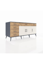Kronos Konsol 2 Raflı 6 Çekmeceli 3 Kapaklı 176x59x83 - S610M032V15C