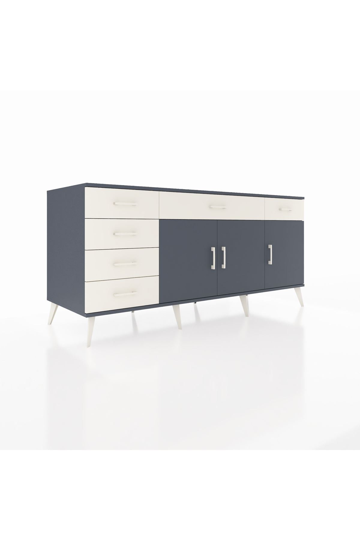 Kronos Konsol 2 Raflı 6 Çekmeceli 3 Kapaklı 176x59x83 - S610M032V16C