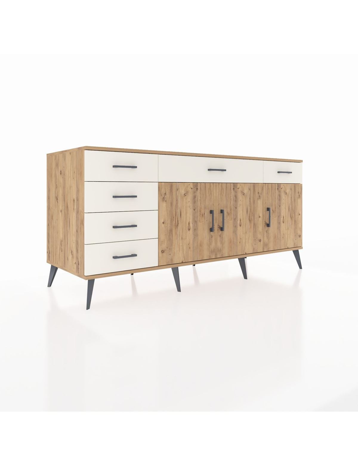Kronos Konsol 2 Raflı 6 Çekmeceli 3 Kapaklı 176x59x83 - S610M032V19C