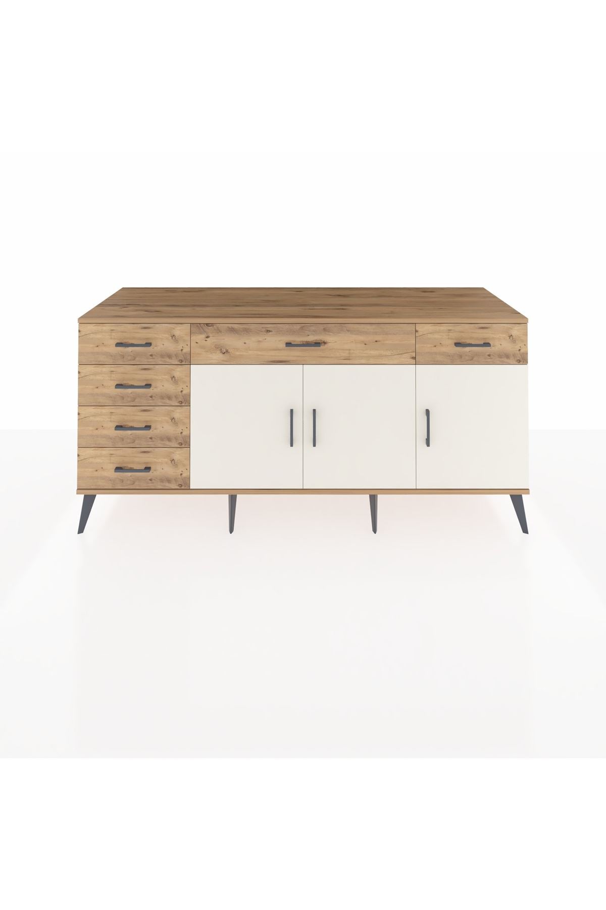 Kronos Konsol 2 Raflı 6 Çekmeceli 3 Kapaklı 176x59x83 - S610M032V24C