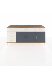 Kronos Konsol 2 Raflı 6 Çekmeceli 3 Kapaklı 176x59x83 - S610M032V25C