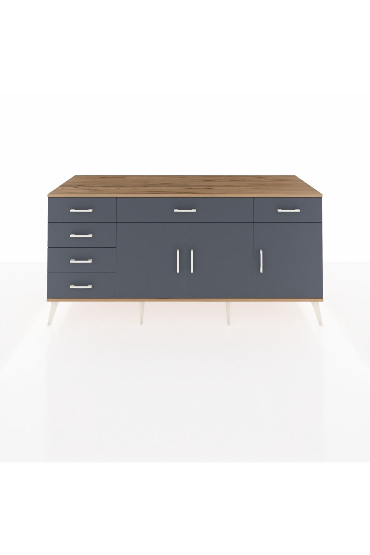Kronos Konsol 2 Raflı 6 Çekmeceli 3 Kapaklı 176x59x83 - S610M032V26C