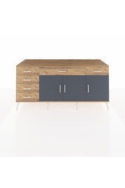 Kronos Konsol 2 Raflı 6 Çekmeceli 3 Kapaklı 176x59x83 - S610M032V27C