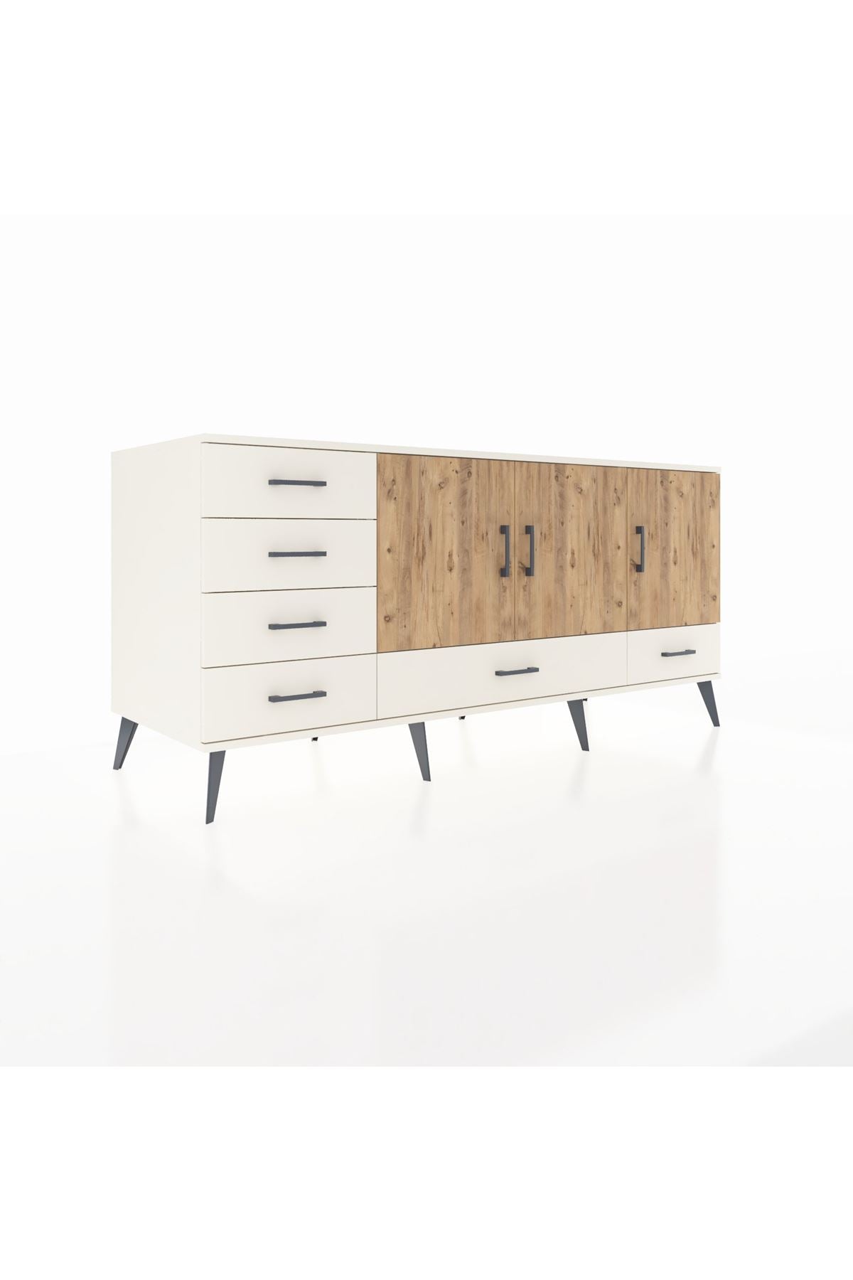 Kronos Konsol 4 Raflı 6 Çekmeceli 3 Kapaklı 176x59x83 - S610M033V01C