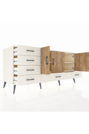 Kronos Konsol 4 Raflı 6 Çekmeceli 3 Kapaklı 176x59x83 - S610M033V01C