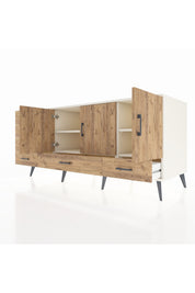 Kronos Konsol 4 Raflı 6 Çekmeceli 3 Kapaklı 176x59x83 - S610M033V03C