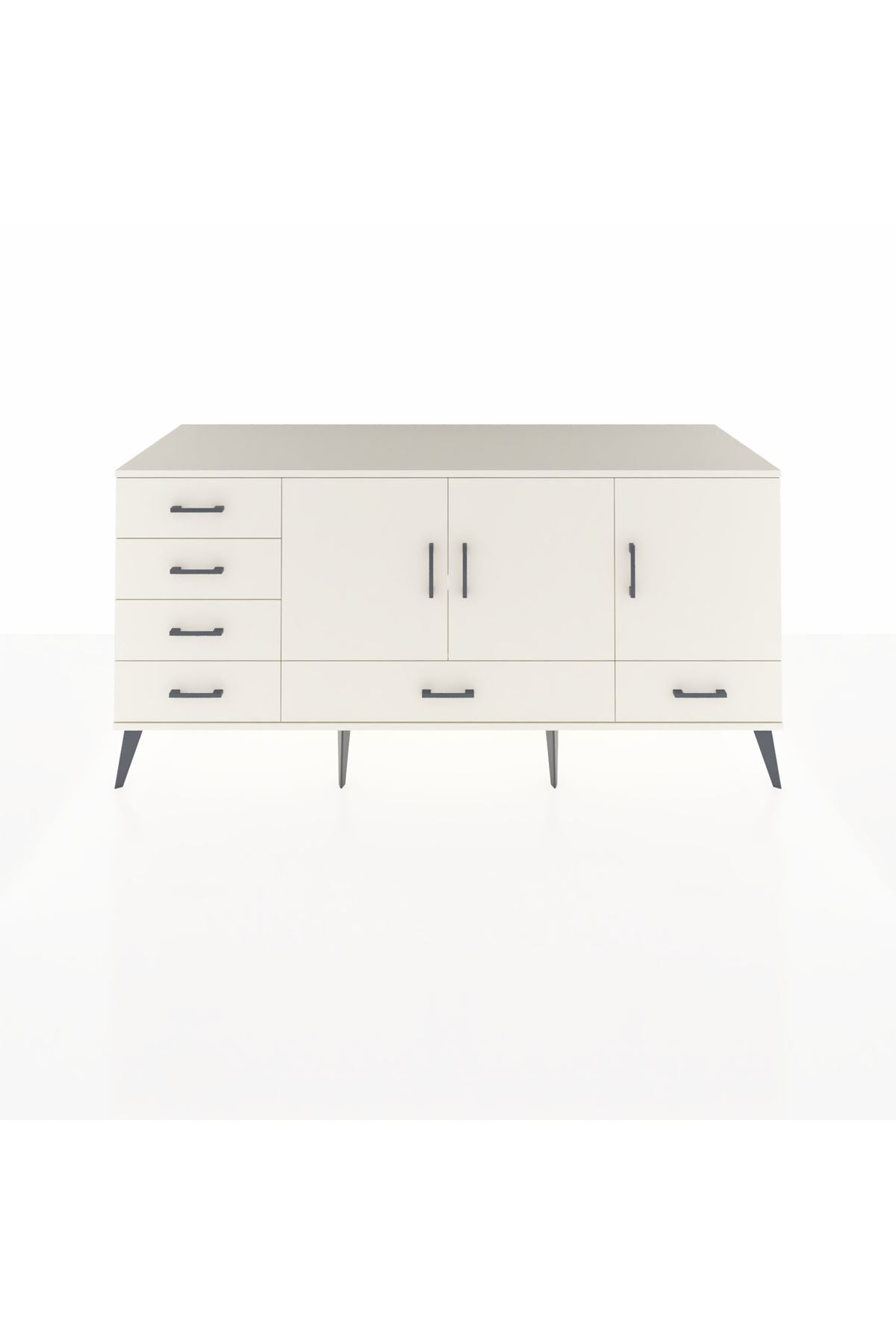 Kronos Konsol 4 Raflı 6 Çekmeceli 3 Kapaklı 176x59x83 - S610M033V04C