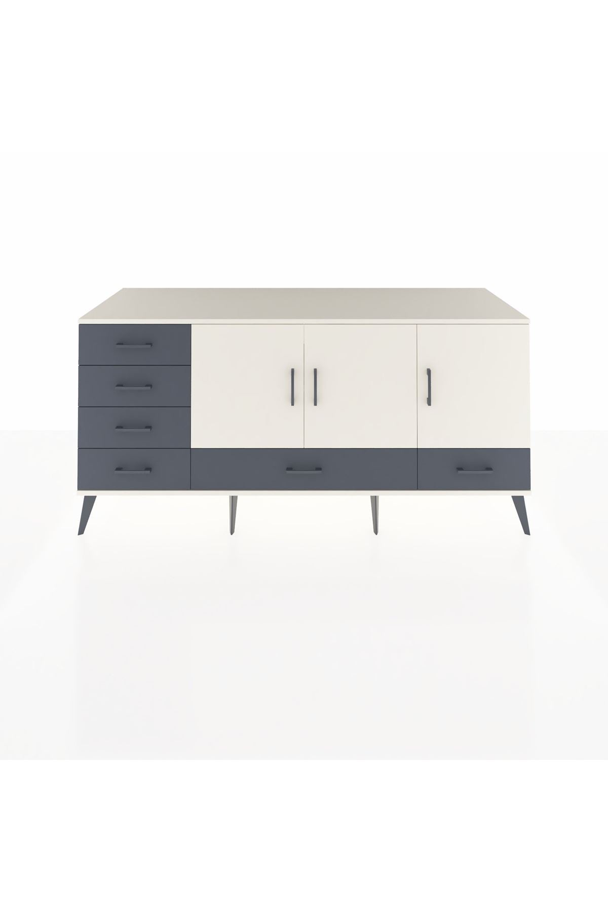 Kronos Konsol 4 Raflı 6 Çekmeceli 3 Kapaklı 176x59x83 - S610M033V05C