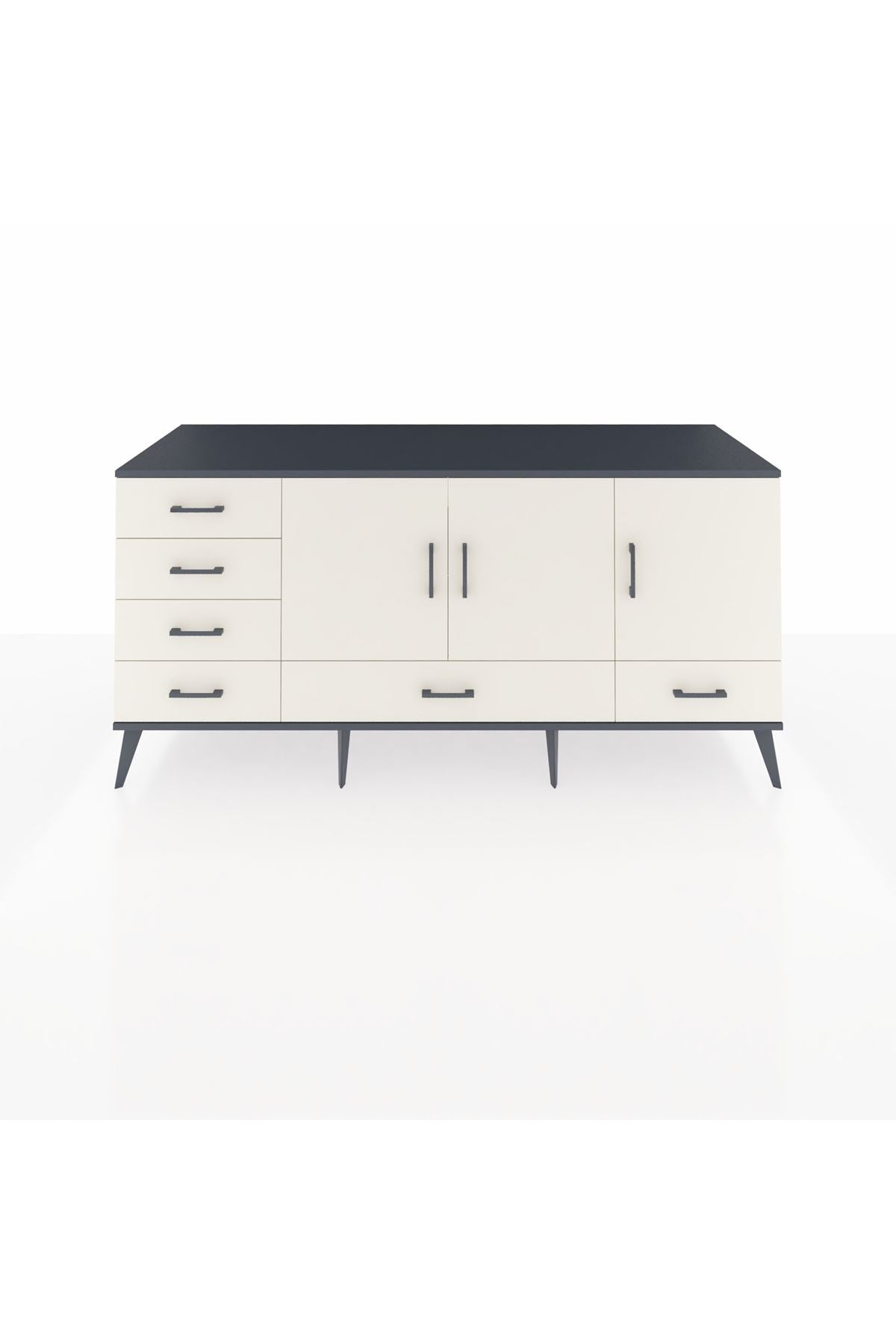 Kronos Konsol 4 Raflı 6 Çekmeceli 3 Kapaklı 176x59x83 - S610M033V13C