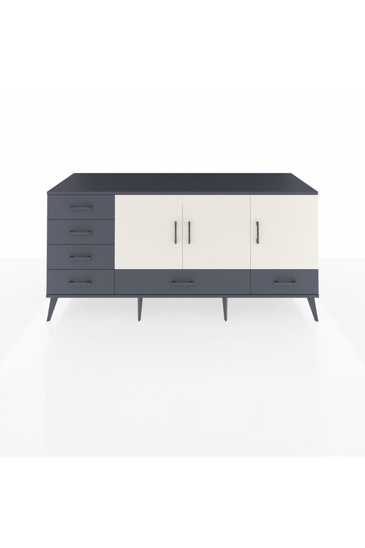 Kronos Konsol 4 Raflı 6 Çekmeceli 3 Kapaklı 176x59x83 - S610M033V14C