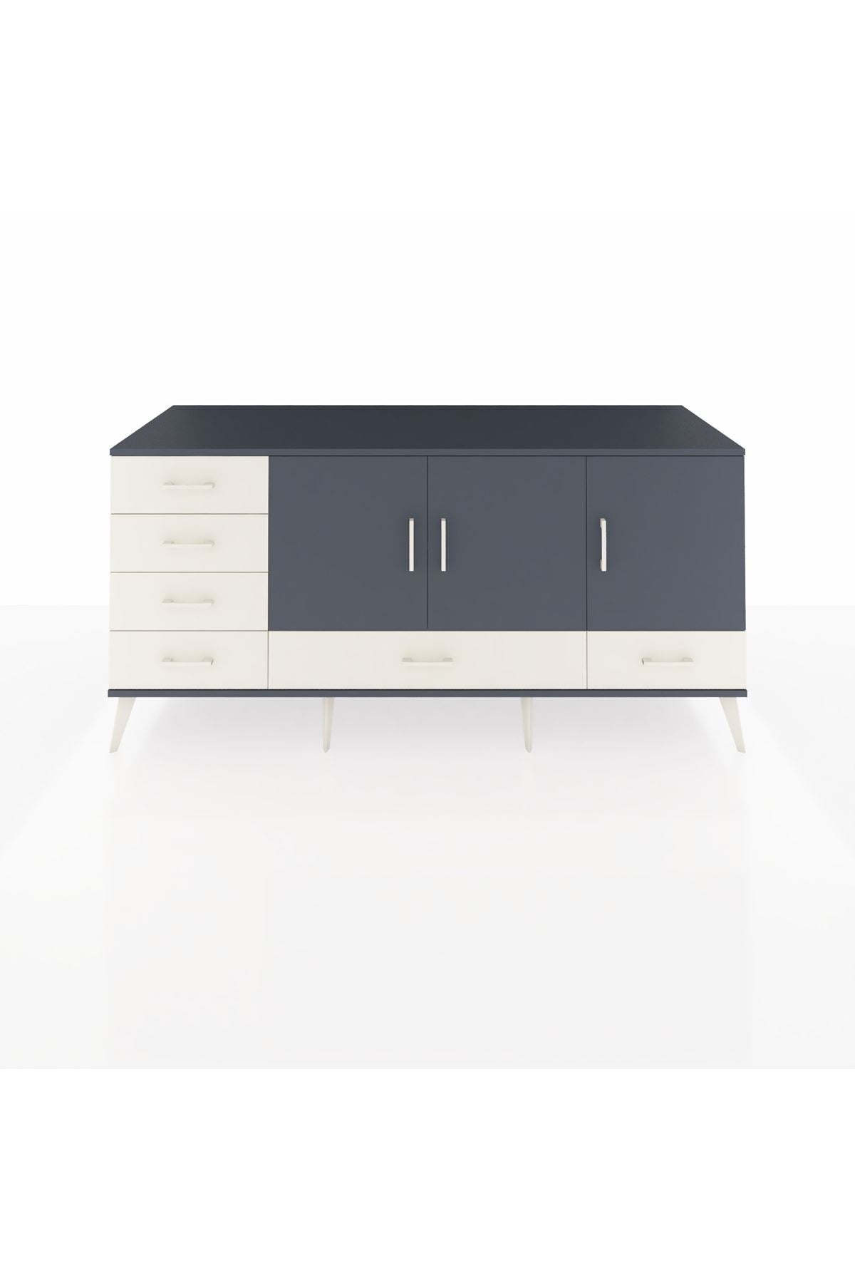 Kronos Konsol 4 Raflı 6 Çekmeceli 3 Kapaklı 176x59x83 - S610M033V16C