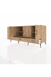 Kronos Konsol 4 Raflı 6 Çekmeceli 3 Kapaklı 176x59x83 - S610M033V21C