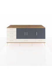 Kronos Konsol 4 Raflı 6 Çekmeceli 3 Kapaklı 176x59x83 - S610M033V25C