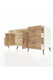 Kronos Konsol 3 Raflı 4 Çekmeceli 2 Kapaklı 176x59x83 - S610M034V03C