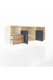 Kronos Konsol 3 Raflı 4 Çekmeceli 2 Kapaklı 176x59x83 - S610M034V09C
