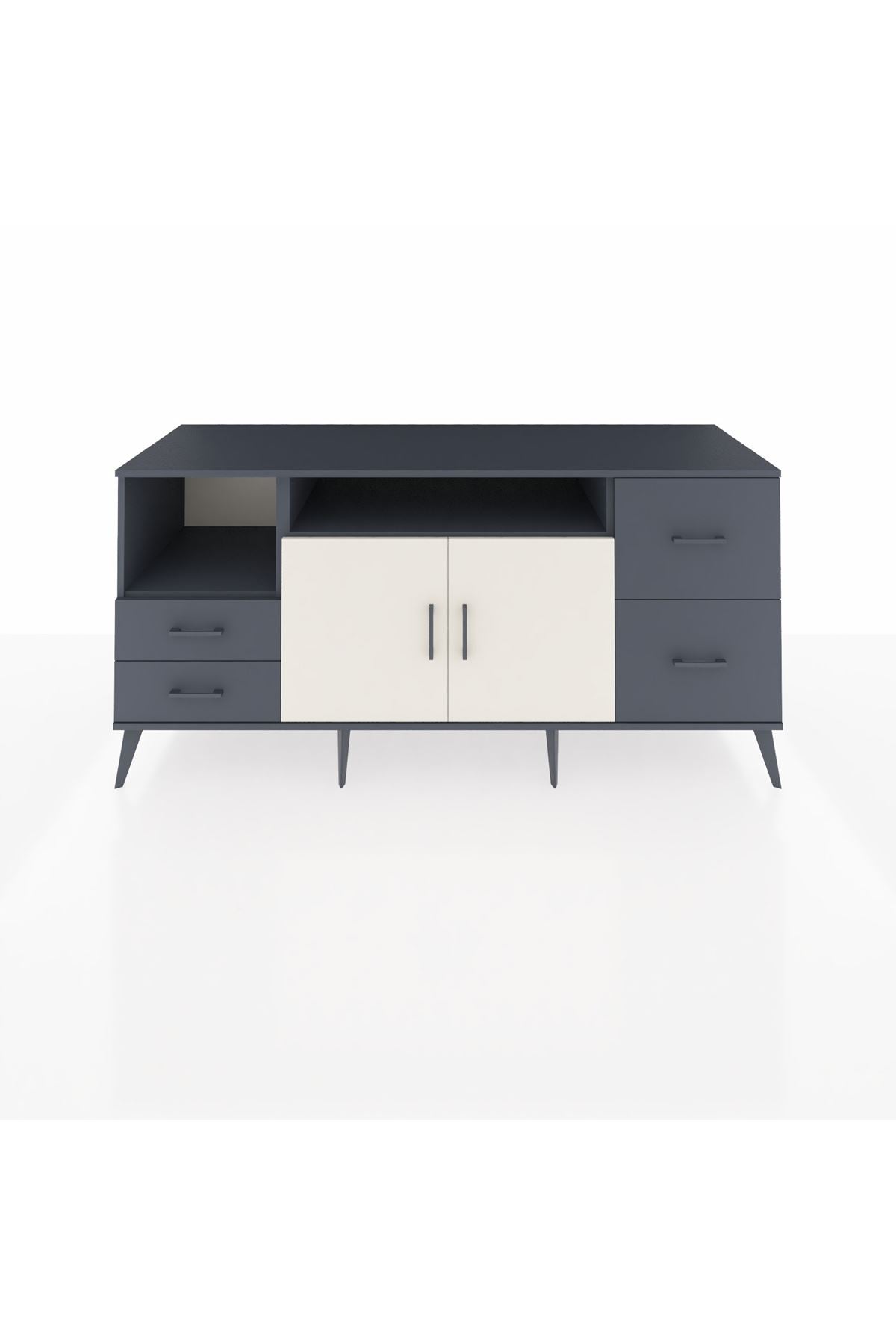 Kronos Konsol 3 Raflı 4 Çekmeceli 2 Kapaklı 176x59x83 - S610M034V14C