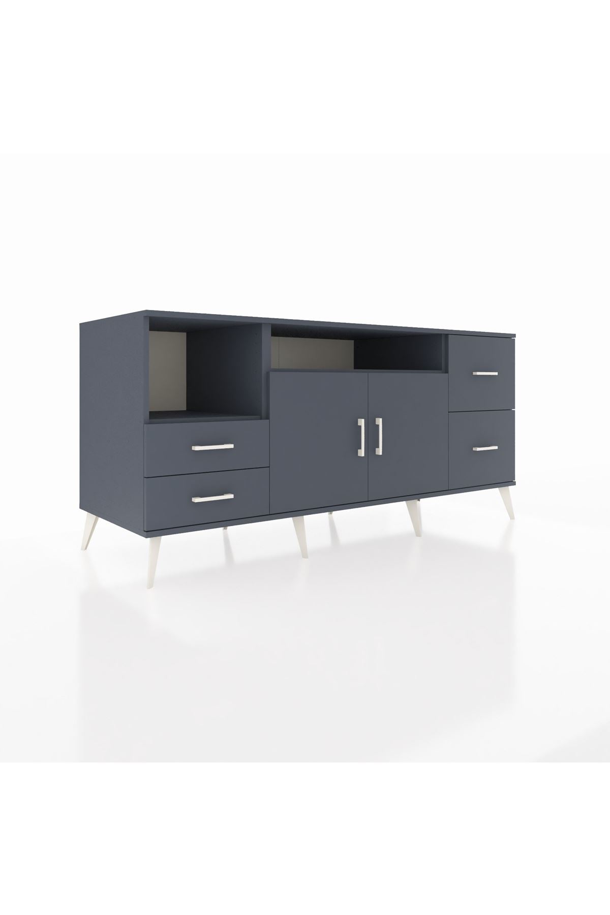 Kronos Konsol 3 Raflı 4 Çekmeceli 2 Kapaklı 176x59x83 - S610M034V17C