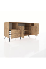 Kronos Konsol 3 Raflı 4 Çekmeceli 2 Kapaklı 176x59x83 - S610M034V21C