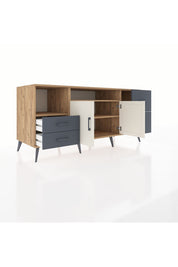 Kronos Konsol 3 Raflı 4 Çekmeceli 2 Kapaklı 176x59x83 - S610M034V23C
