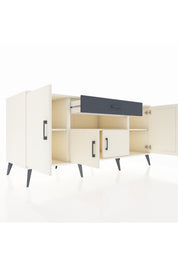 Kronos Konsol 3 Raflı Tek Çekmeceli 4 Kapaklı 176x59x83 - S610M035V05C