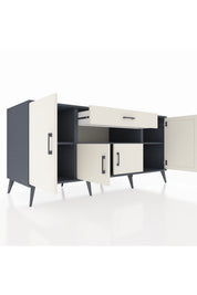 Kronos Konsol 3 Raflı Tek Çekmeceli 4 Kapaklı 176x59x83 - S610M035V13C