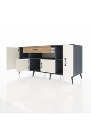 Kronos Konsol 3 Raflı Tek Çekmeceli 4 Kapaklı 176x59x83 - S610M035V15C