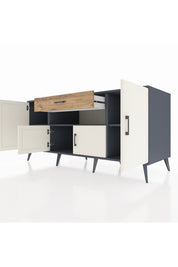 Kronos Konsol 3 Raflı Tek Çekmeceli 4 Kapaklı 176x59x83 - S610M035V15C
