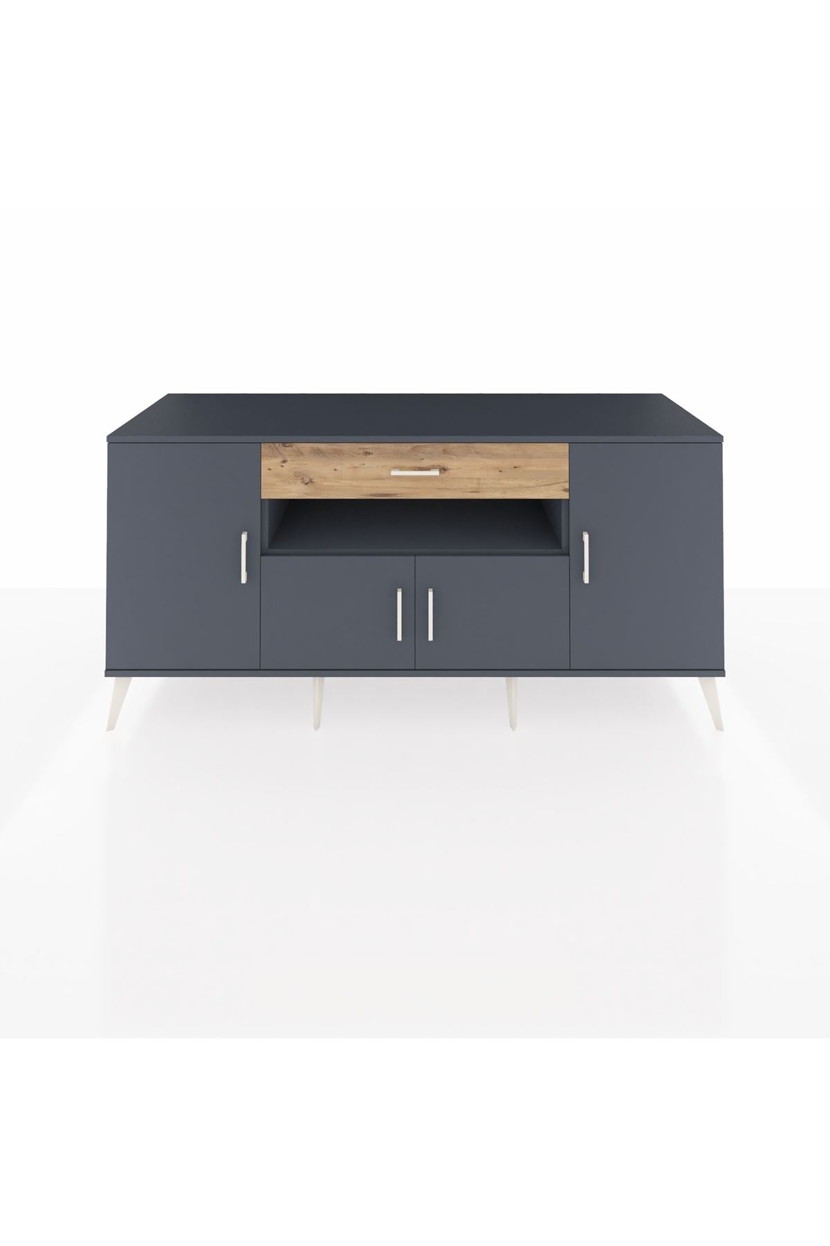 Kronos Konsol 3 Raflı Tek Çekmeceli 4 Kapaklı 176x59x83 - S610M035V18C