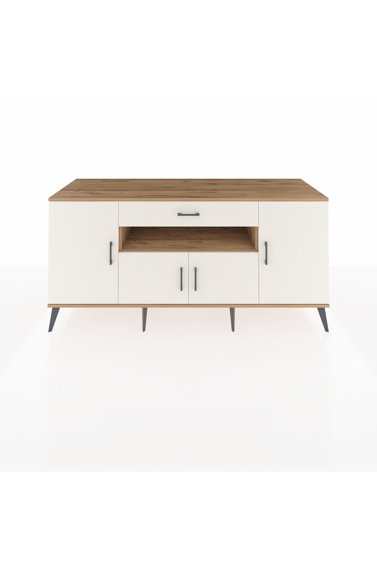 Kronos Konsol 3 Raflı Tek Çekmeceli 4 Kapaklı 176x59x83 - S610M035V22C