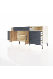 Kronos Konsol 4 Raflı 7 Çekmeceli 2 Kapaklı 176x59x83 - S610M036V02C