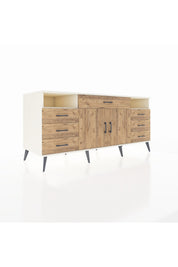 Kronos Konsol 4 Raflı 7 Çekmeceli 2 Kapaklı 176x59x83 - S610M036V03C