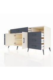 Kronos Konsol 4 Raflı 7 Çekmeceli 2 Kapaklı 176x59x83 - S610M036V05C