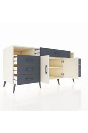 Kronos Konsol 4 Raflı 7 Çekmeceli 2 Kapaklı 176x59x83 - S610M036V05C