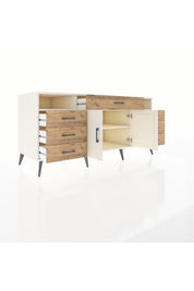 Kronos Konsol 4 Raflı 7 Çekmeceli 2 Kapaklı 176x59x83 - S610M036V06C